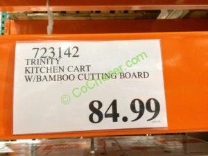 Costco-723142-Trinity-Kitchen-Cart-with-Bamboo-Cutting-Board-tag
