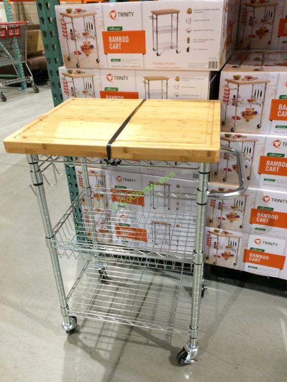Trinity Kitchen Cart with Bamboo Cutting Board