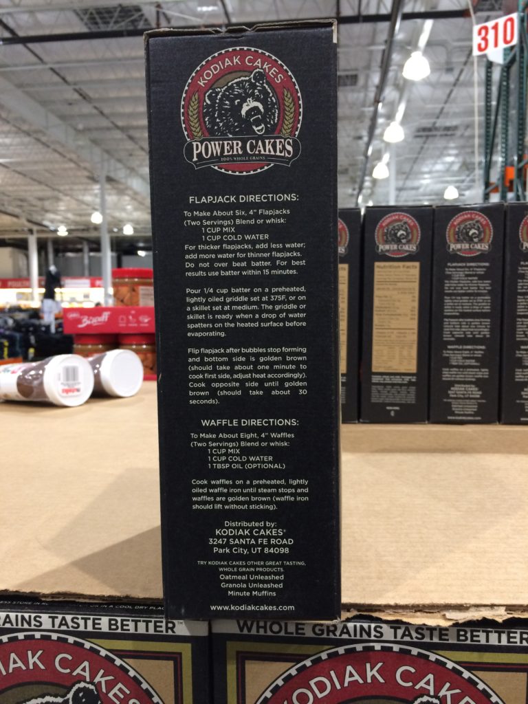 Costco834603KodiakPowerCakesFlapjackWaffleMixbox CostcoChaser