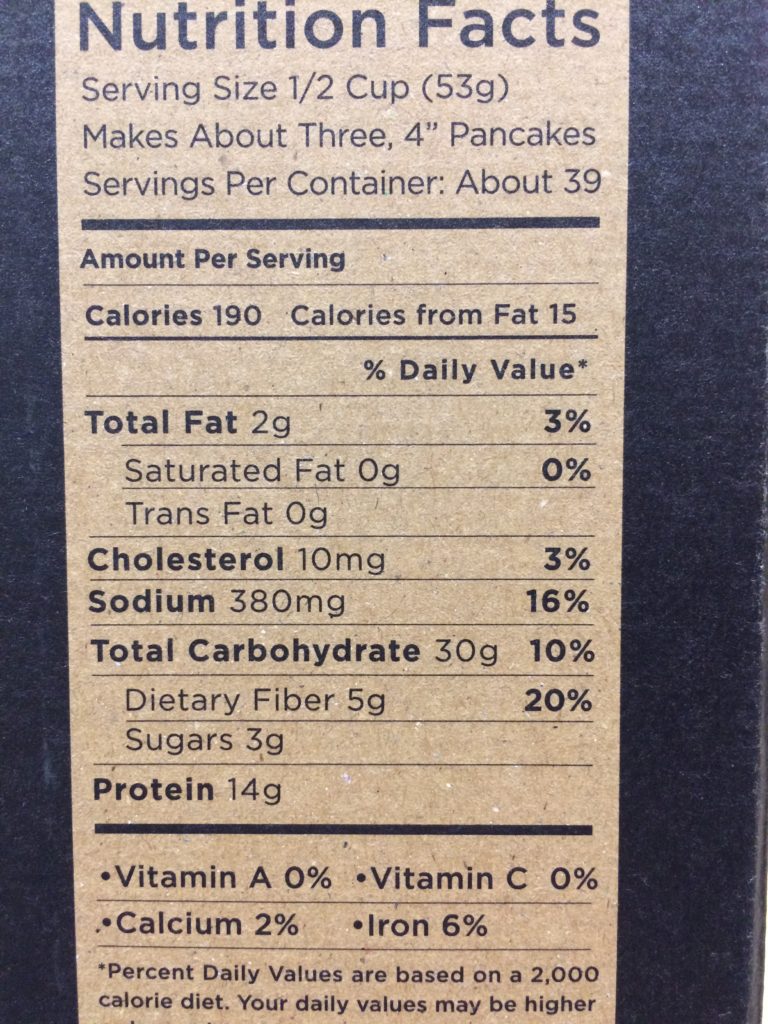 Costco834603KodiakPowerCakesFlapjackWaffleMixchart CostcoChaser