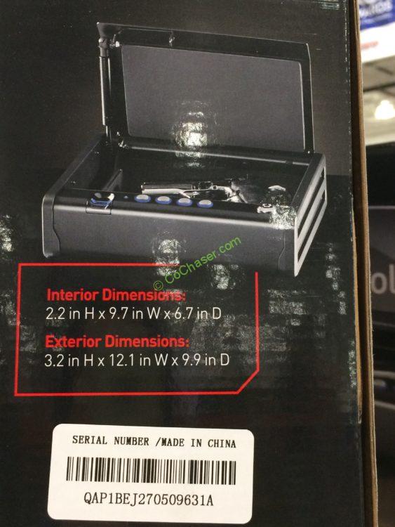 Costco841165SentrySafeQuickAccessBiometricSafepart1 CostcoChaser
