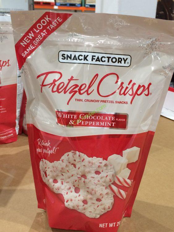 Snack Factory White Peppermint Pretzel Crisps 20 OZ CostcoChaser
