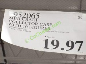 Costco-952065-Minecraft-Collector-Case-with-10-Figures-tag