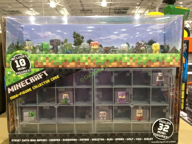 Costco-952065-Minecraft-Collector-Case-with-10-Figures