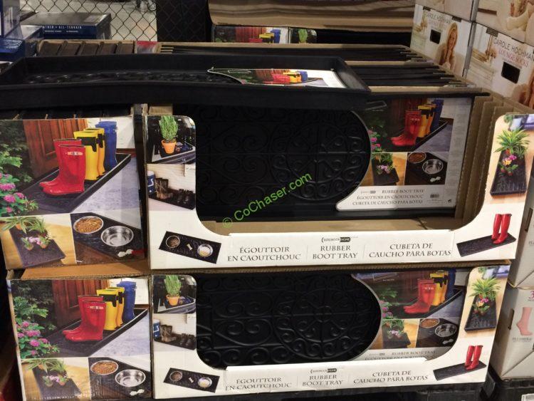 BirdRock Home Rubber Boot Tray All Weather Use Rinses Clean with Water