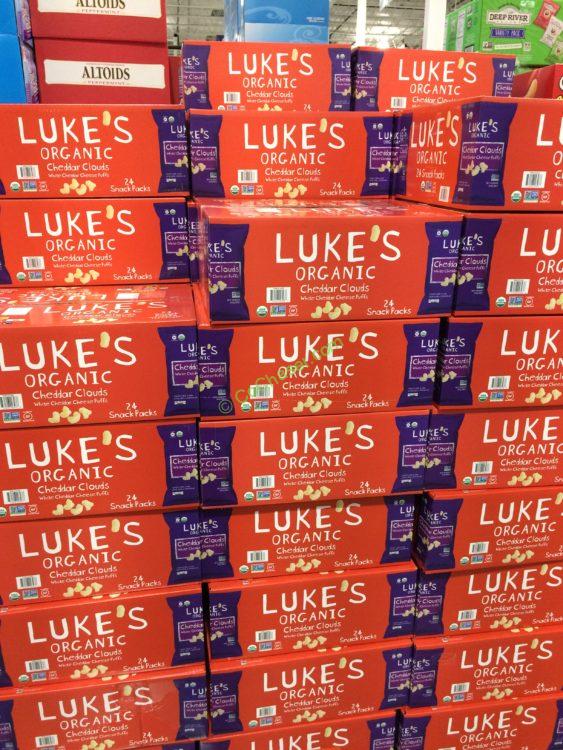 Luke’s Organic Cheddar Clouds 24 Count Box CostcoChaser