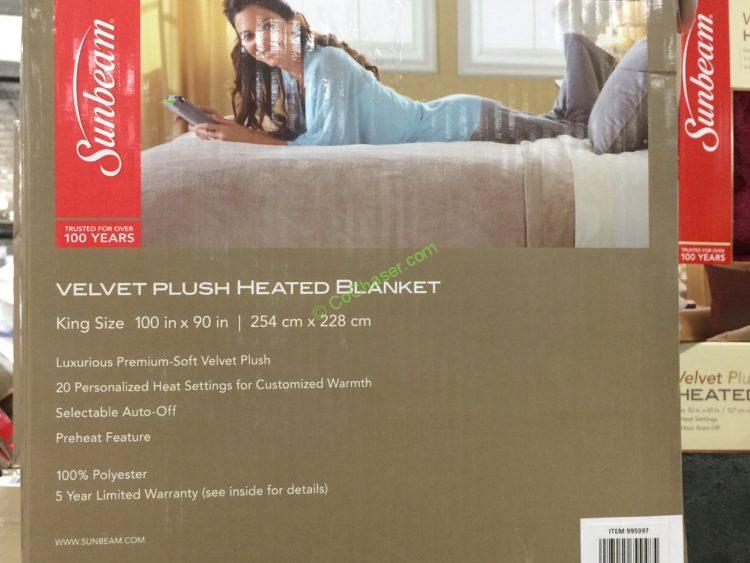 Sunbeam Heated Blanket, Queen or King CostcoChaser