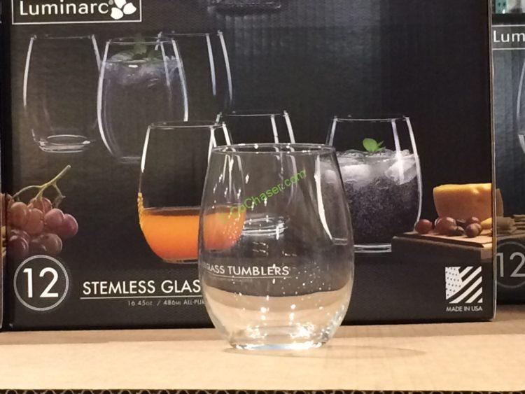 Luminarc Stemless Glass 12PC Set CostcoChaser