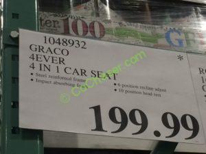 Costco-1048932-GRACO-4ever-4IN1-Car-Seat-tag