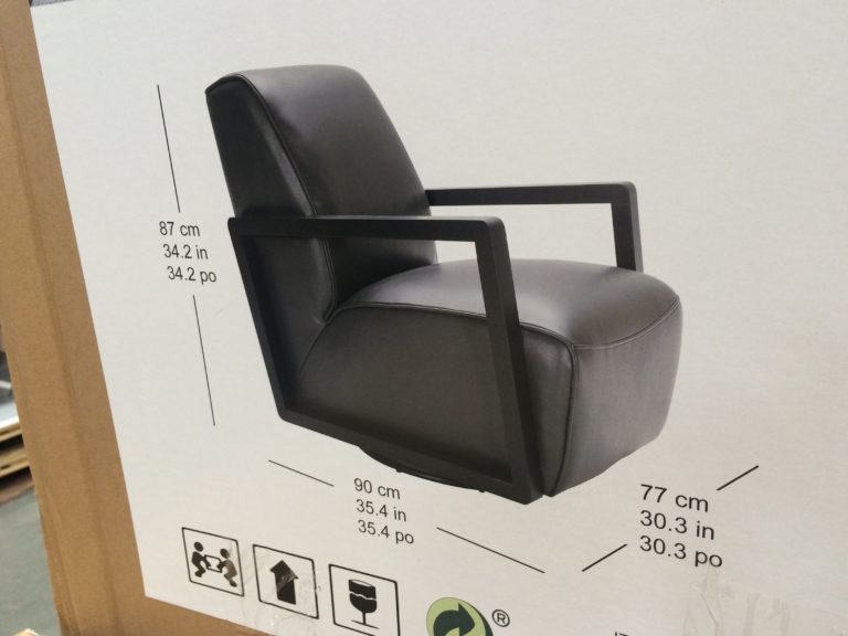KUKA Leather Swivel Chair CostcoChaser