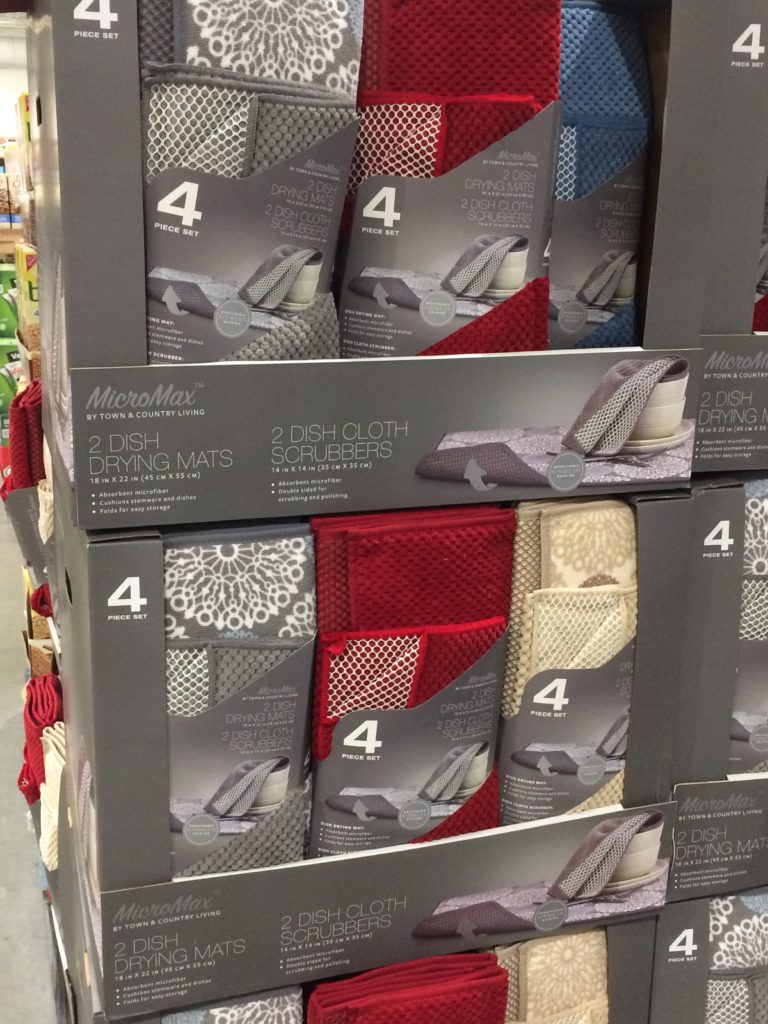 Micromax by Town & Country Living 2 Dish Drying Mats & 2 Dish Cloth