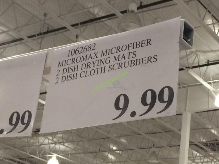 Costco1062682MicromaxMicrofiberDishDryingMats ClothScrubbers