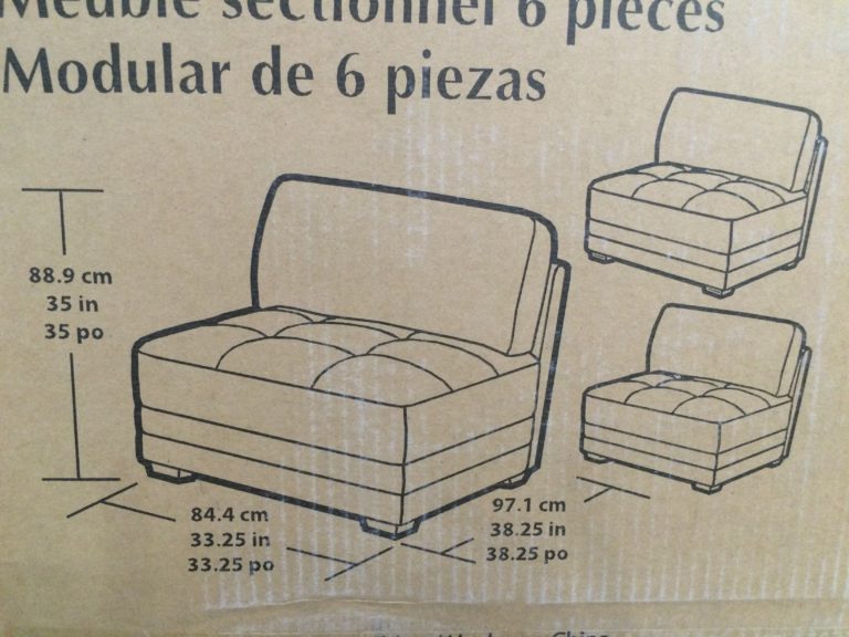 6Piece Modular Fabric Sectional CostcoChaser