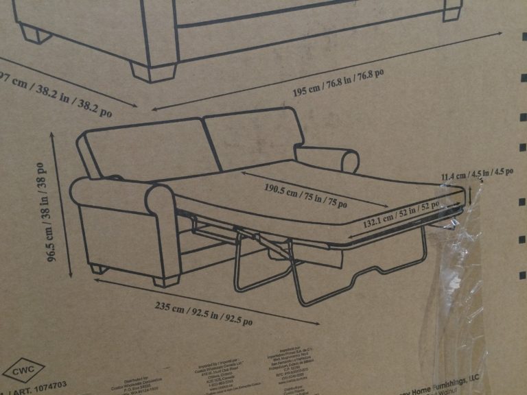 Costco1074703SynergyHome SleeperSofasize1 CostcoChaser