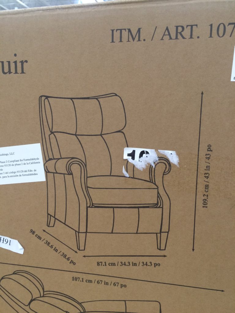 Costco1074709SynergyHomeLeatherPushbackReclinersize CostcoChaser