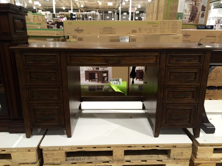 Bayside Furnishings Executive Writing Desk Double Pedestal, Model0078