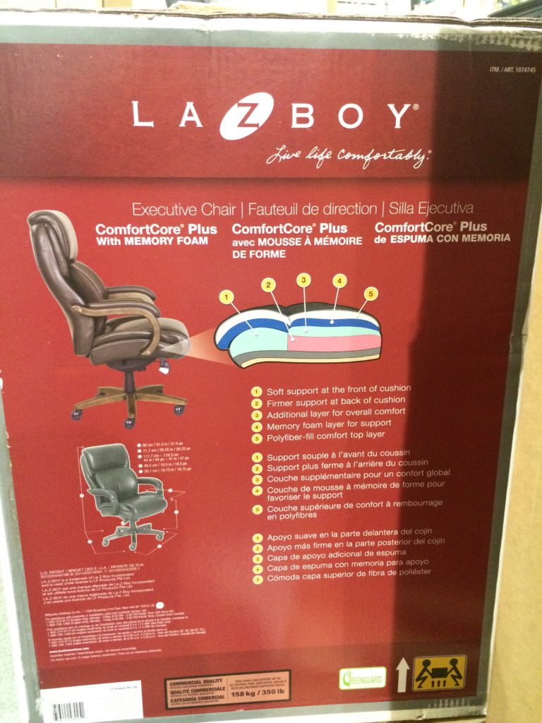 Costco1074745LAZBoyExecutiveOfficeChairTopGrainLeatherback