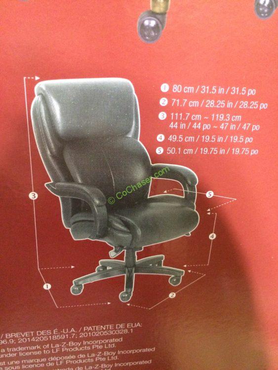 Costco1074745LAZBoyExecutiveOfficeChairTopGrainLeathersize
