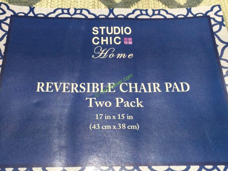 Studio Chic Reversible Chair Pad 2 PACK CostcoChaser