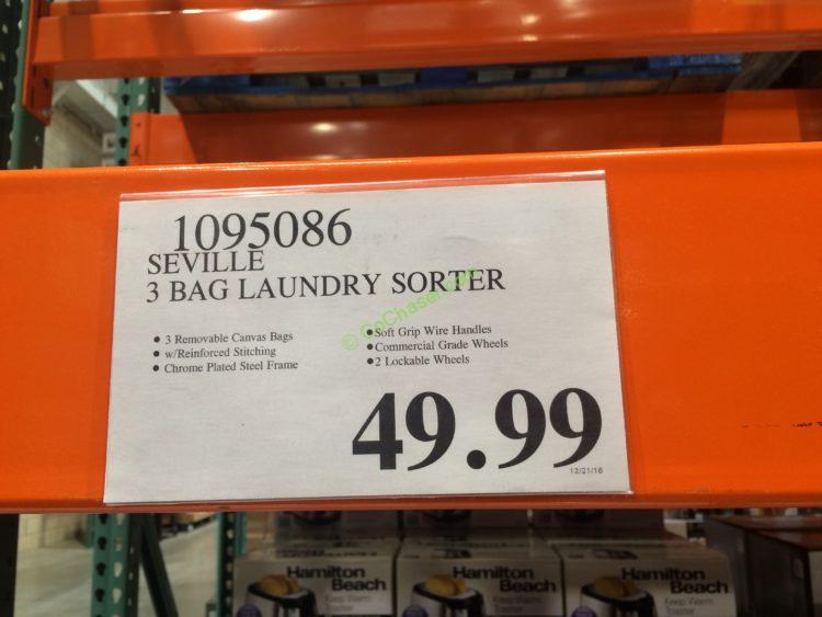 Costco-1085086- Seville-3Bag-laundry-Sorter-tag