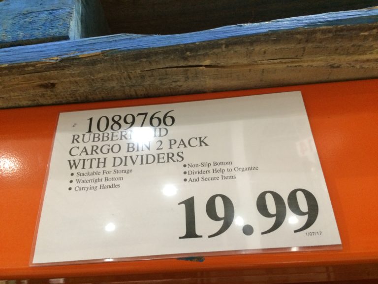 Rubbermaid Cargo Bin 2 Pack with Dividers CostcoChaser