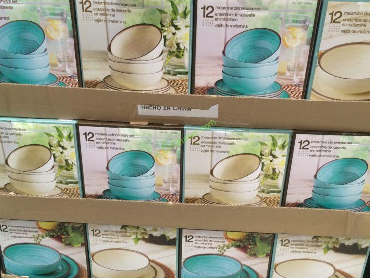 Melamine Dinnerware 12 Piece Set CostcoChaser