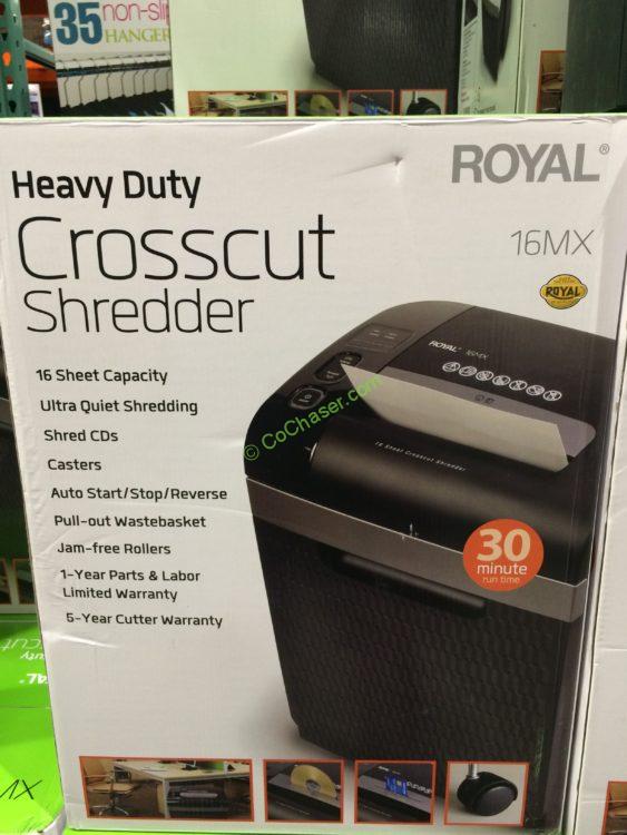 Royal 16MX 16Sheet Cross Cut Shredder CostcoChaser