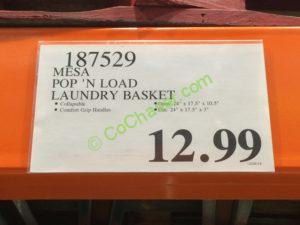 Costco-187529-MESA-POP-N-LOAD-Laundry-Basket -tag