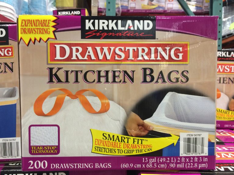 Kirkland Signature 13 Gallon kitchen Bags 200 Count Box CostcoChaser