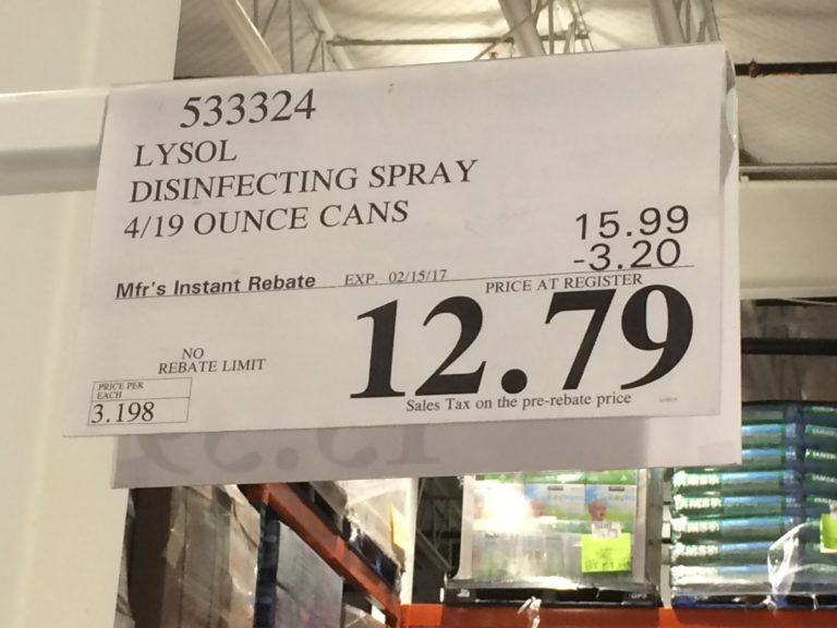Lysol Disinfectant Spray 4/19 oz Cans CostcoChaser