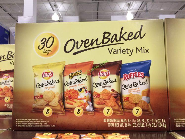 Lays Oven Baked Potato Chips Variety Pack, 30Count