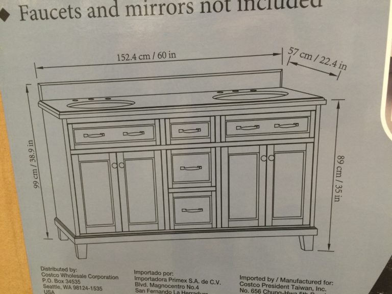 Costco68884260DoubleSinkWoodVanityWhitesize CostcoChaser
