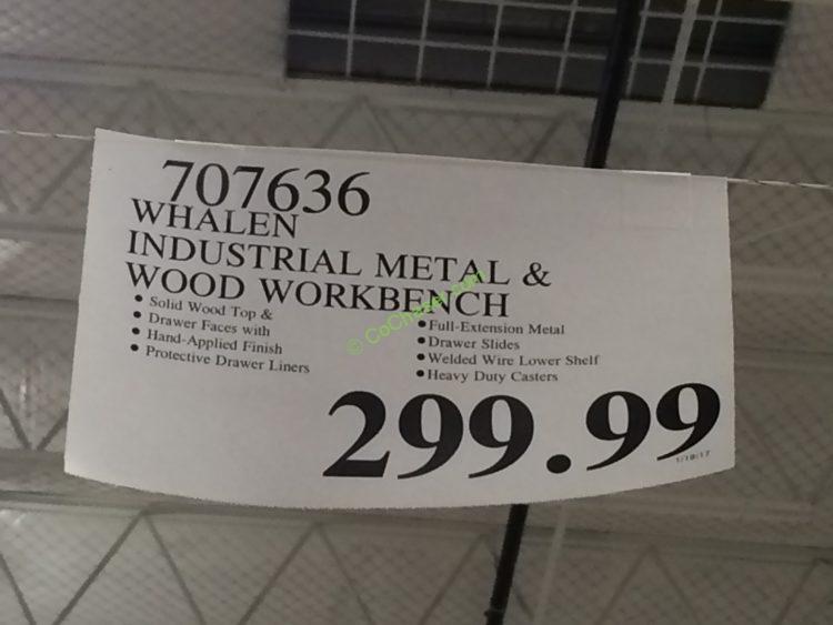 Costco-707636-Whalen-Industrial-Metal-Wood-Workbench-tag