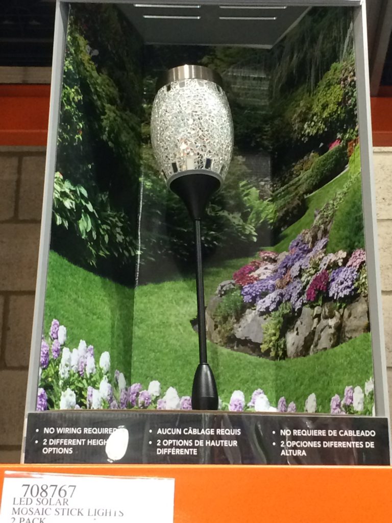 LED Solar Mosaic Stick Light by Manor House 2 PACK CostcoChaser