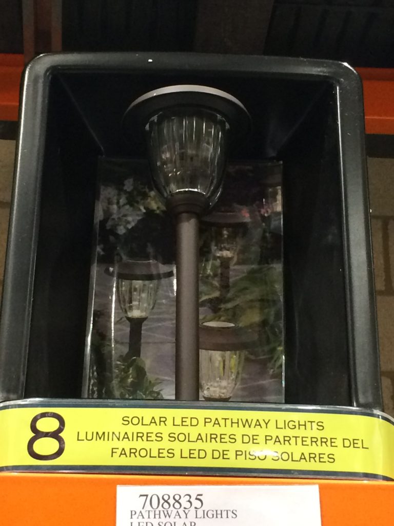 Pathway Lights LED Solar 8 PK, Model GTX100558PK CostcoChaser