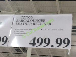 Costco-727655-Barcalounger-Leather-Recliner-tag