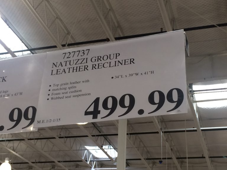 NATUZZI Group Leather Recliner CostcoChaser