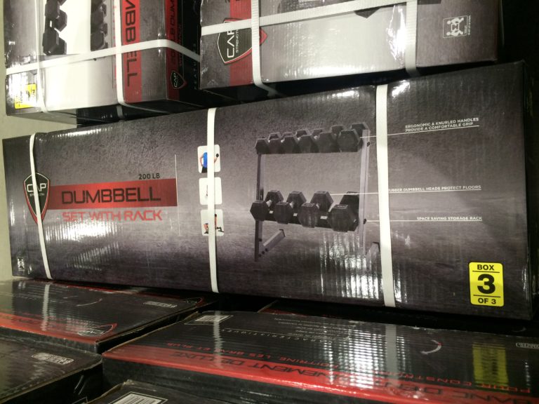 CAP Barbell 200 LB. Dumbbell Set Horizontal Rack CostcoChaser