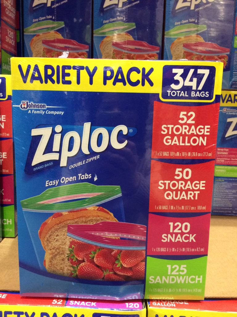 ZIPLOC Variety Pack 347 Count Box CostcoChaser