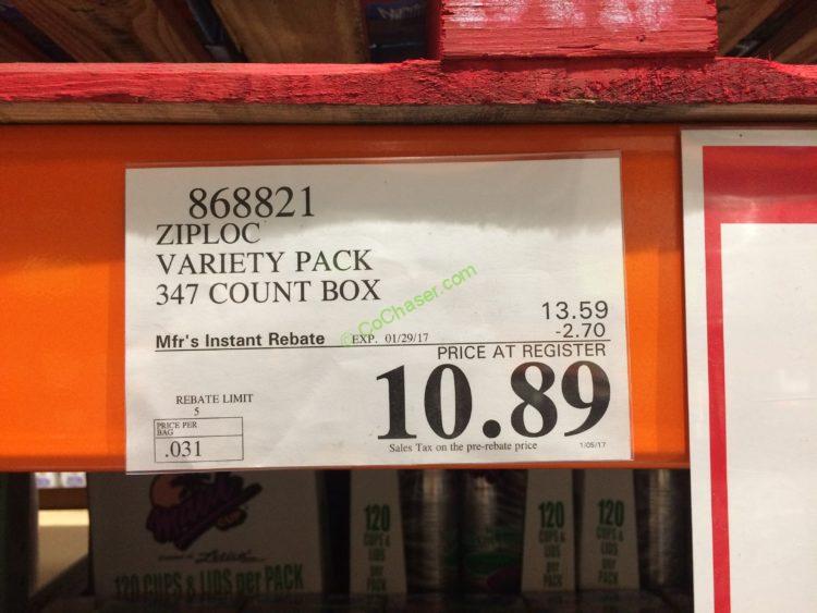 Costco868821ZIPLOCVarietyPacktag CostcoChaser