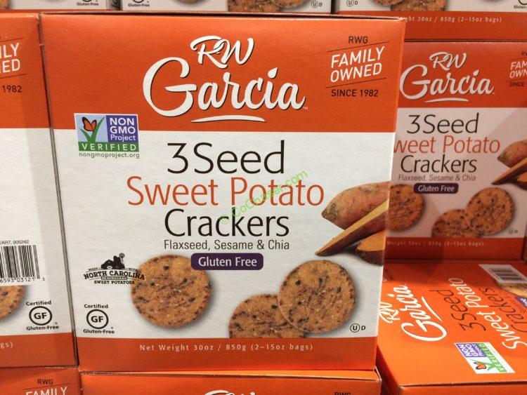 RW Garcia 3 SEED Sweet Potato Crackers 2/15 Oz