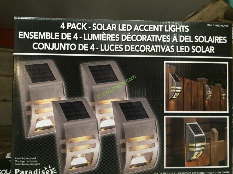 Paradise Solar LED Accent Lights 4 PK