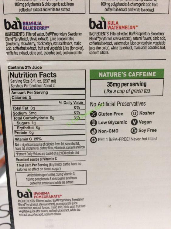 Costco936242BAIVarietyPackAntioxidantInfusiochart2 CostcoChaser