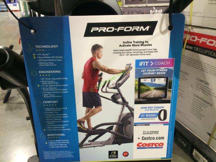 Costco994797ProFormTrainer7Ellipticalbox CostcoChaser