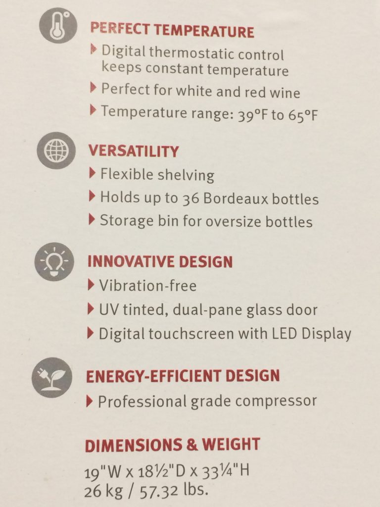 Costco1016701TheWineEnthusiast36BottleWineCoolerspec2
