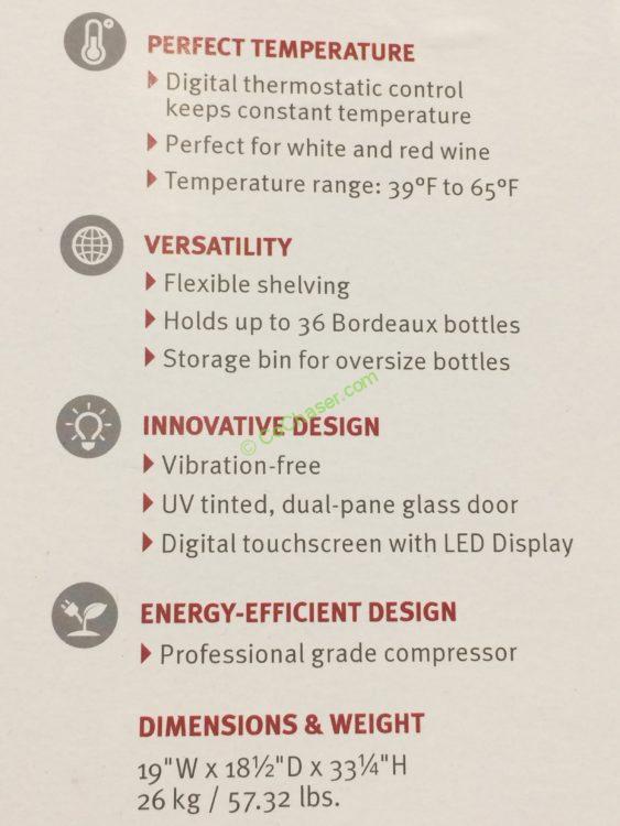 Costco1016701TheWineEnthusiast36BottleWineCoolerspec2