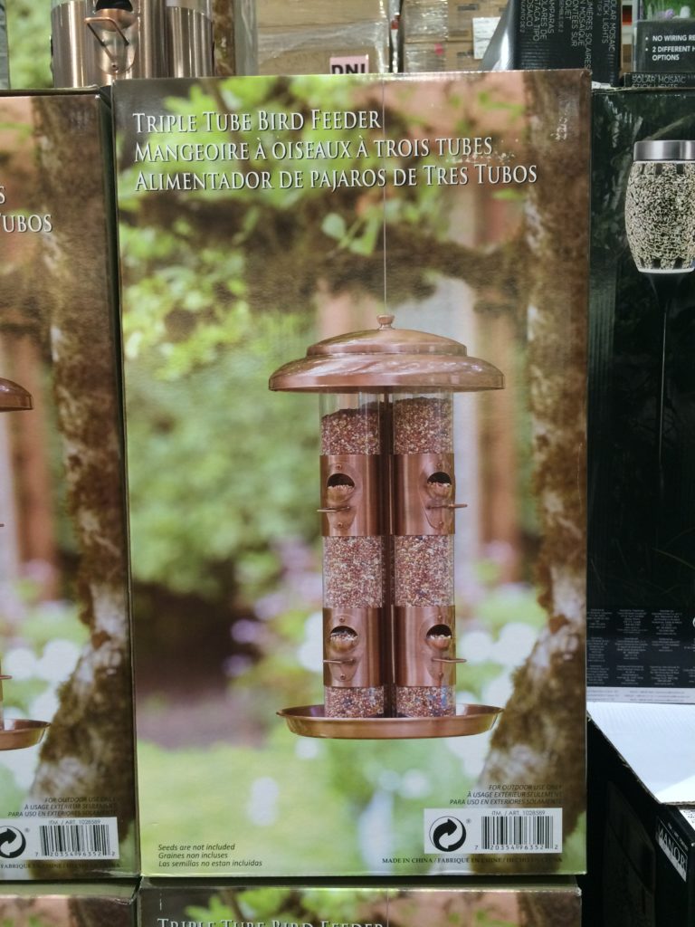 Costco1028589TripleTubeBirdFeederbox CostcoChaser