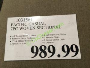 Costco-1031561-Pacific-Casual-7PC-Woven-Sectional-tag