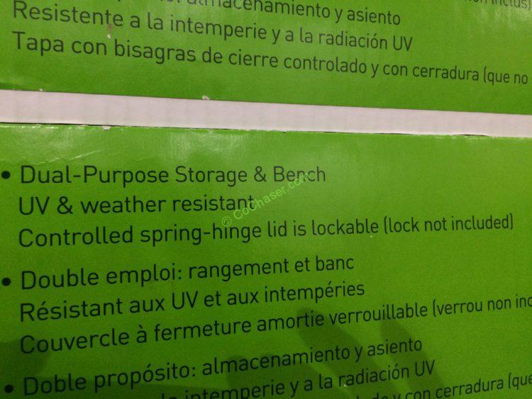 Costco1031602KeterResinDeckBoxspec CostcoChaser