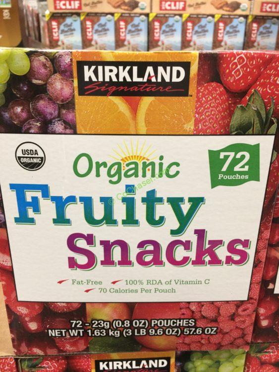 Kirkland Signature Organic Fruity Snack 72 Count Box CostcoChaser